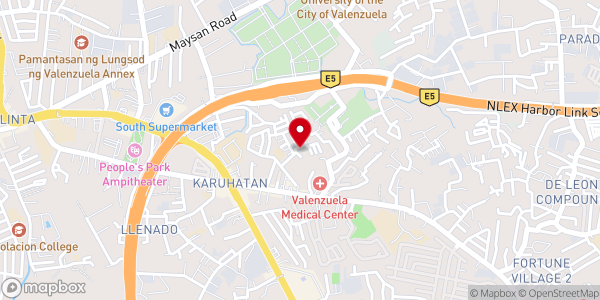Map showing location of DISCIPLES CELEBRATION FELLOWSHIP, Karuhatan, Valenzuela City (DCFCLP)