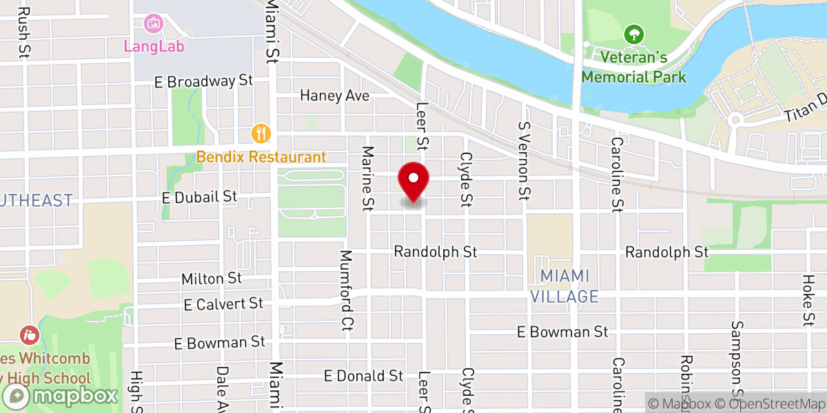 Map showing location of Christian Fellowship Assembly
