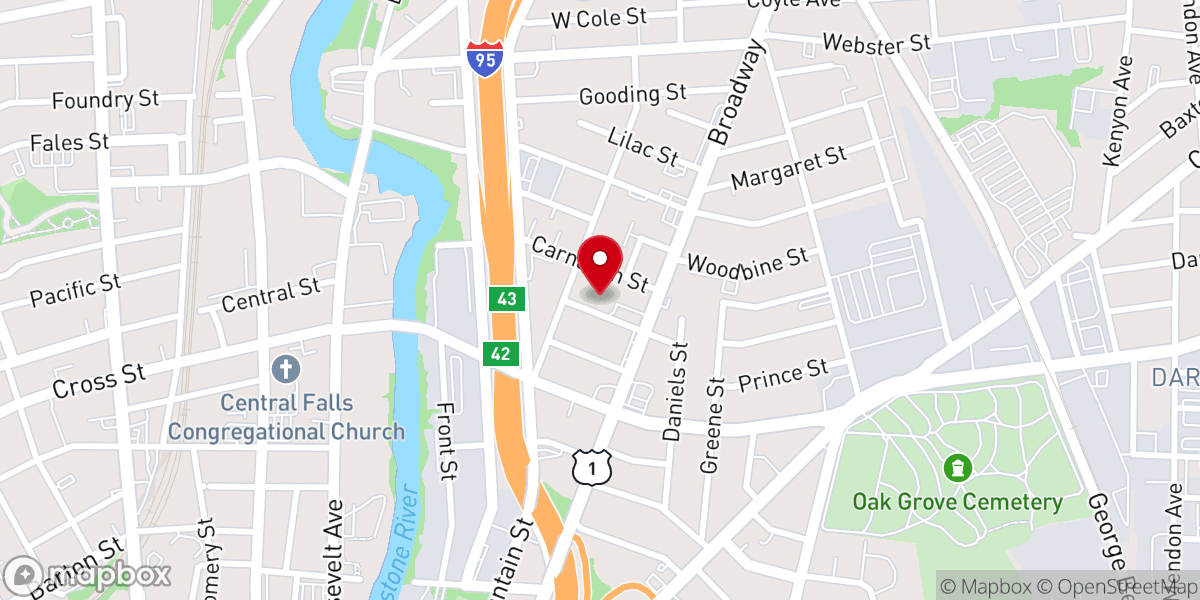 Map showing location of Union Baptist Church