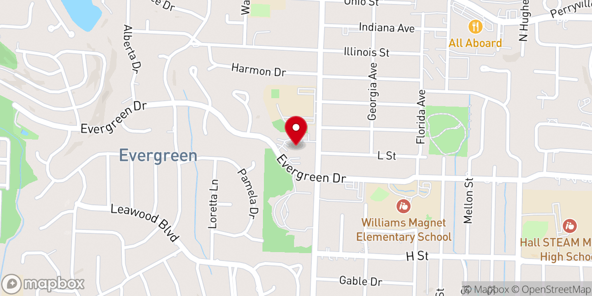 Map showing location of Fellowship Bible Church - Midtown