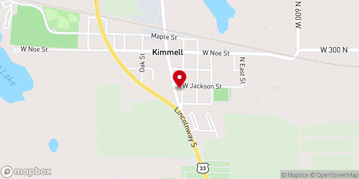 Map showing location of Kimmell United Methodist Church