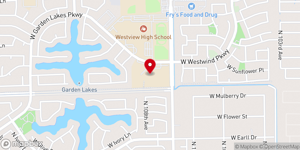 Map showing location of Bethany Church of God in Christ