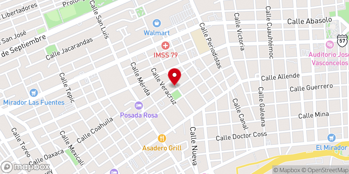 Map showing location of Parroquia San Juan