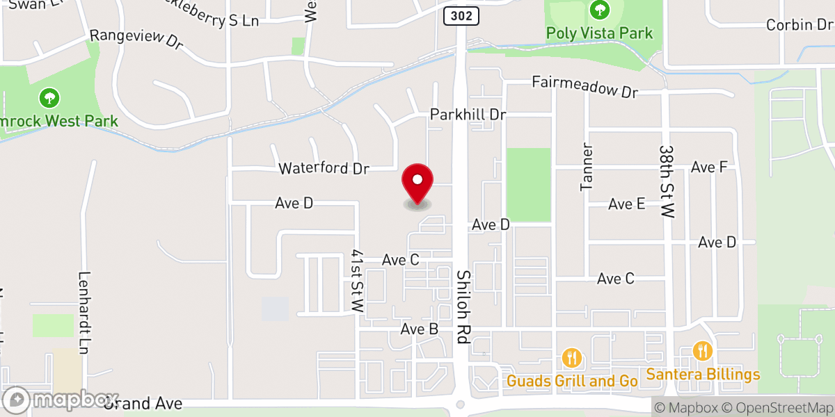 Map showing location of Shiloh United Methodist Church