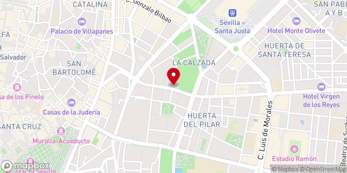 Map showing location of Parroquia de San Benito Abad
