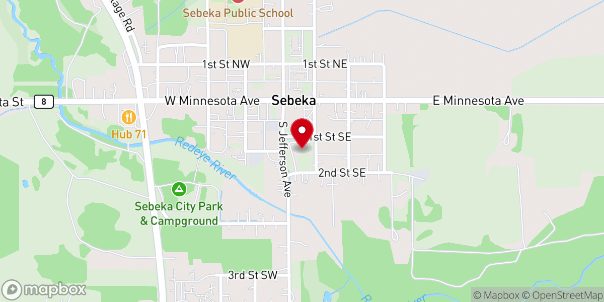 Map showing location of Living Hope Family Church