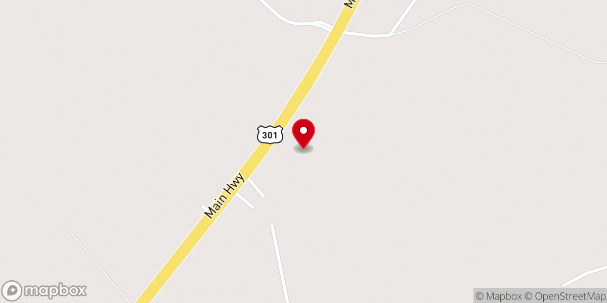 Map showing location of Open Door Baptist Church