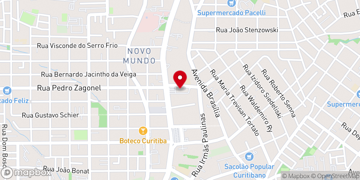 Map showing location of Alcance Curitiba