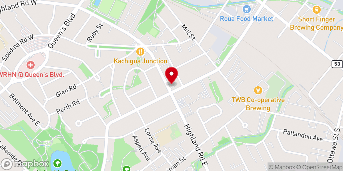 Map showing location of St. Stephens Lutheran Church