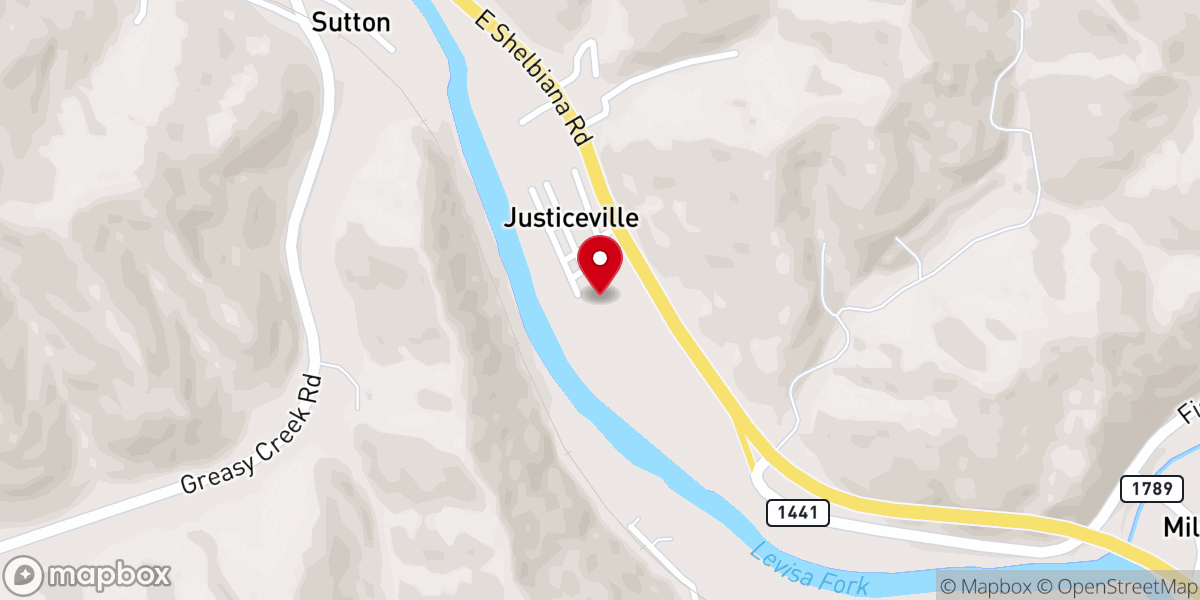 Map showing location of Blessed Hope Freewill Baptist Church