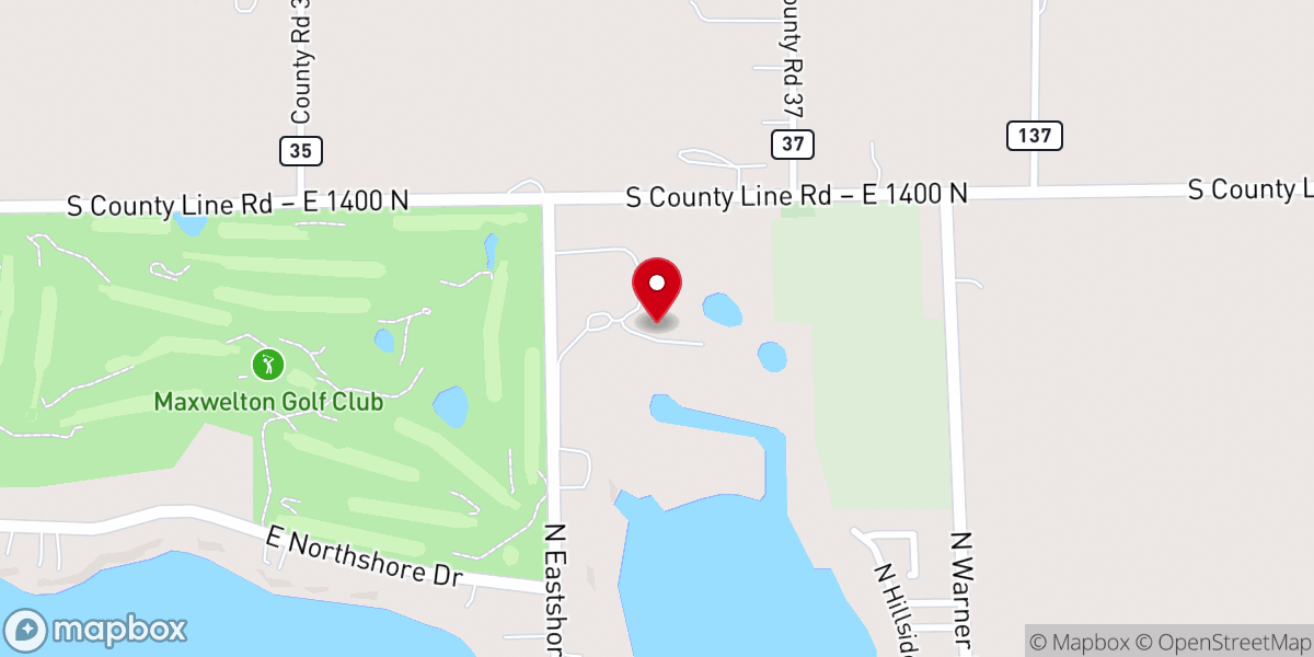 Map showing location of The Lodge