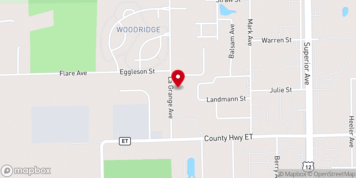 Map showing location of Good Shepherd Lutheran Church