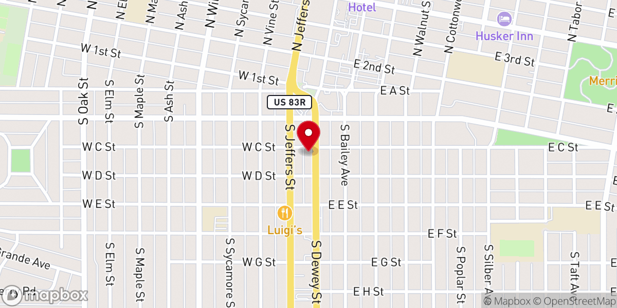 Map showing location of Grace Ministries Food Pantry - Food Distribution Center