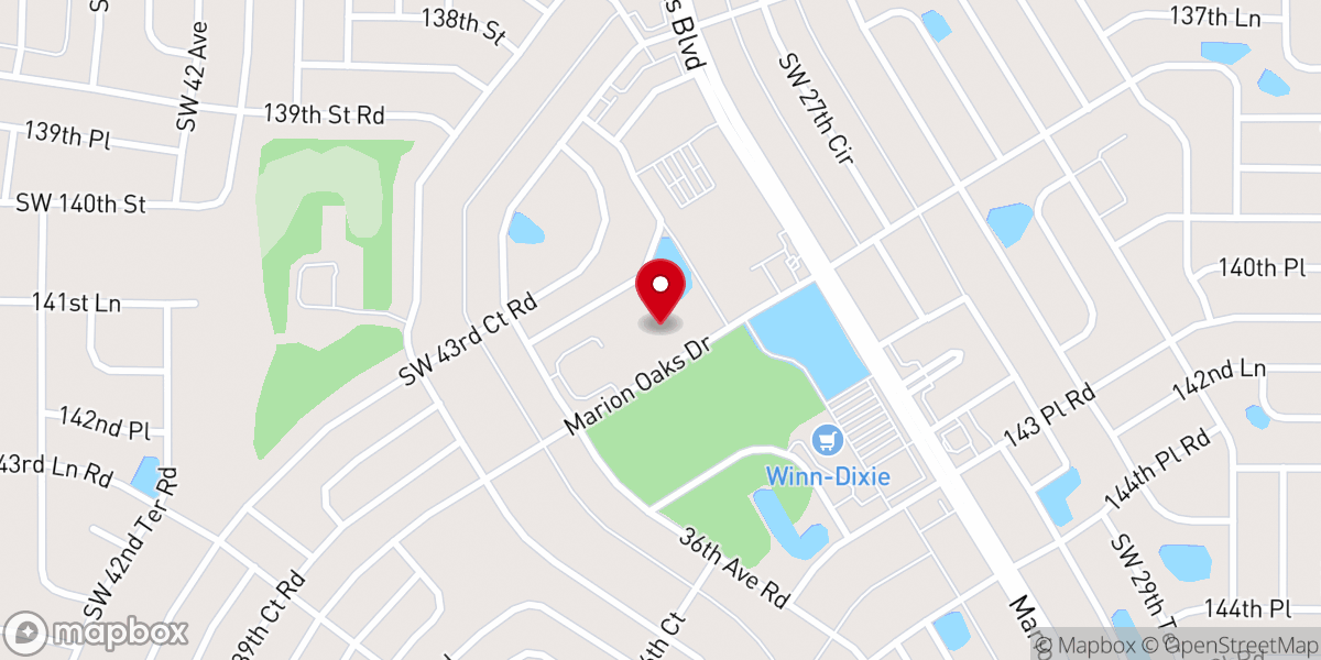 Map showing location of Ministerio Unidos en Cristo