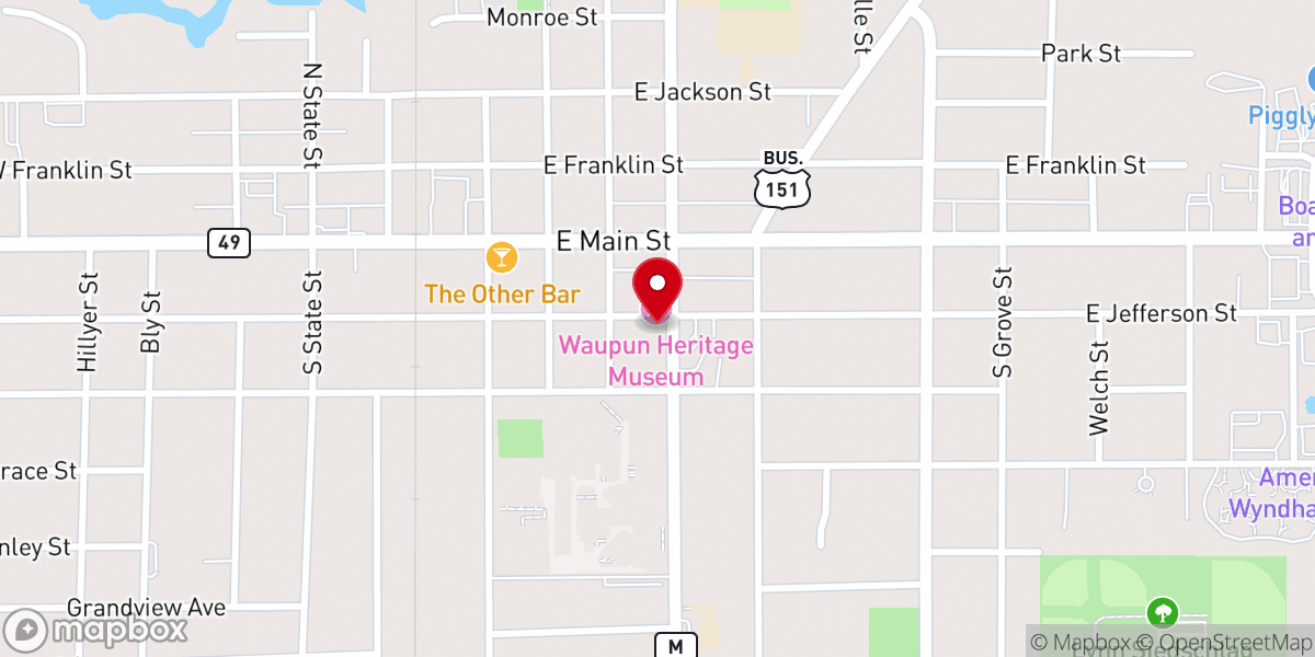 Map showing location of Holy Trinity Episcopal Church