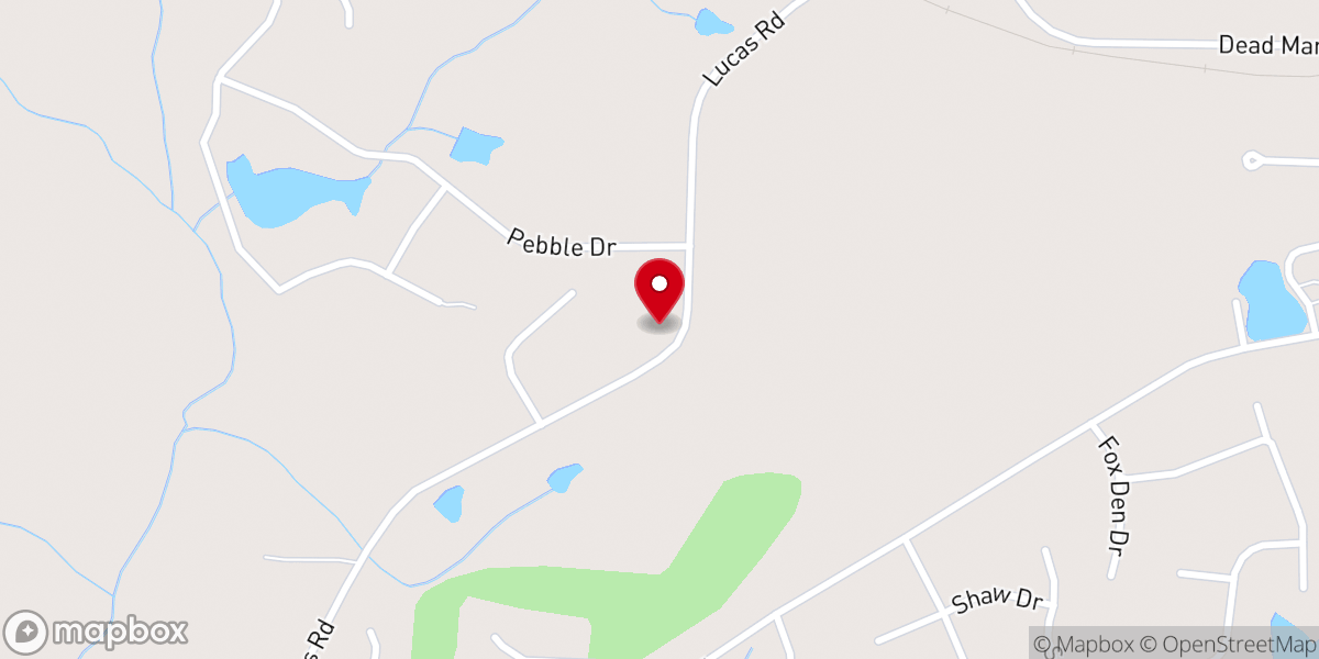 Map showing location of Middle Cross Baptist Church