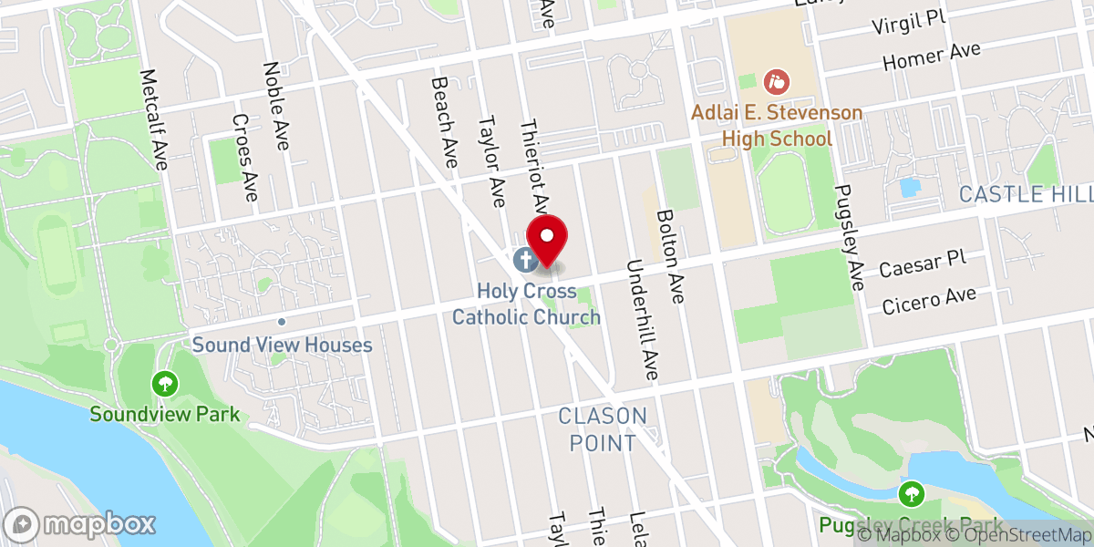 Map showing location of Holy Cross Retreat House