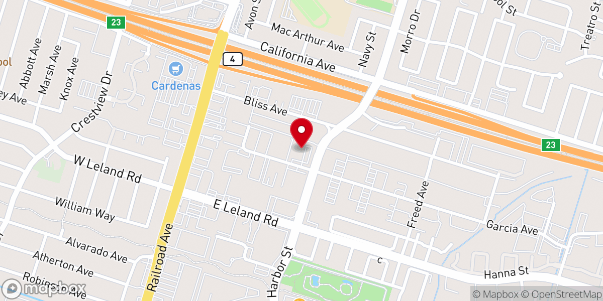 Map showing location of Faith Worship Center