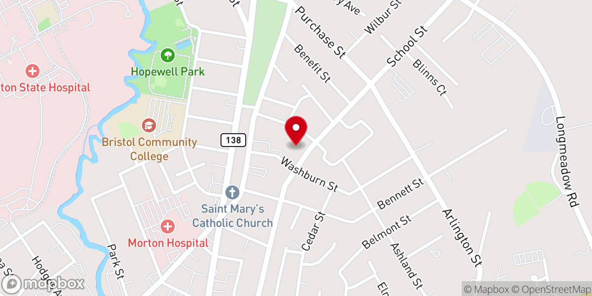 Map showing location of St Anthony Church