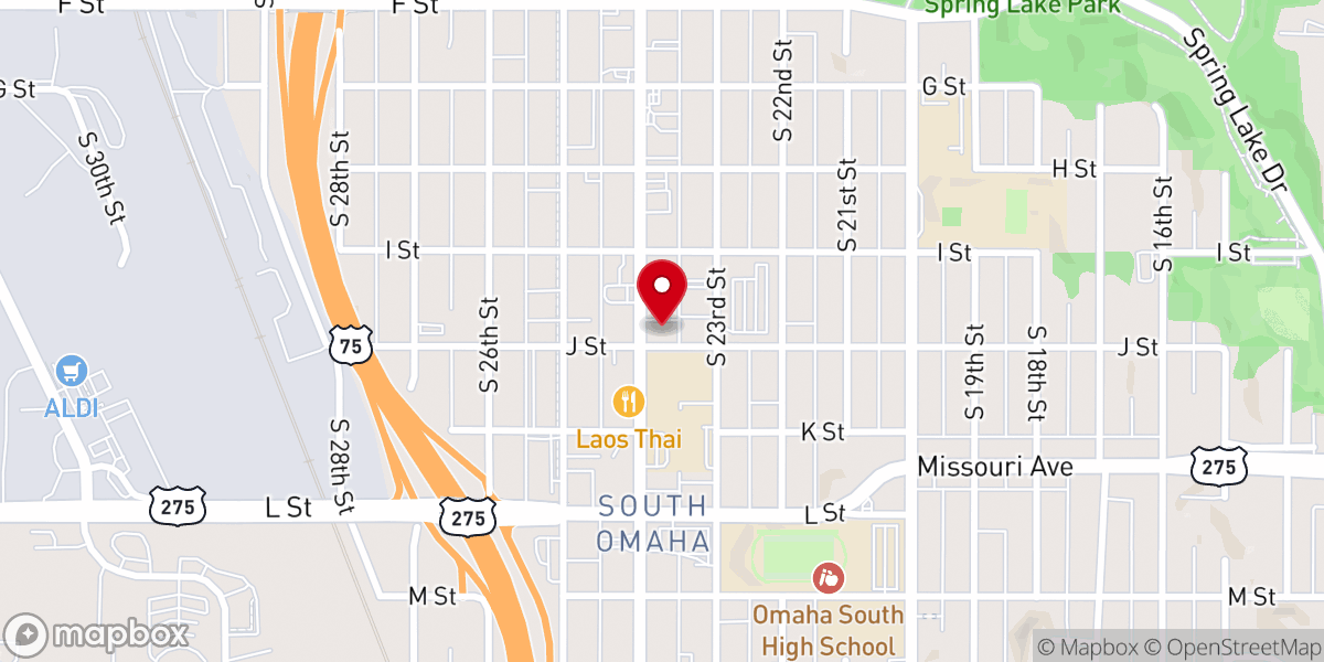 Map showing location of Saint Martin of Tours Church