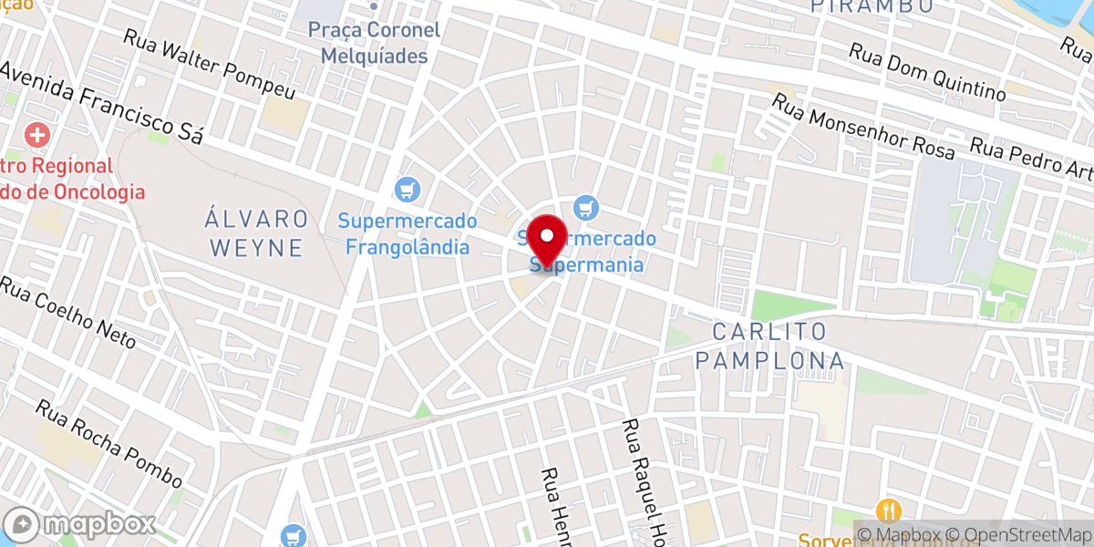 Map showing location of Igreja Matriz de Nossa Senhora do Perpétuo Socorro