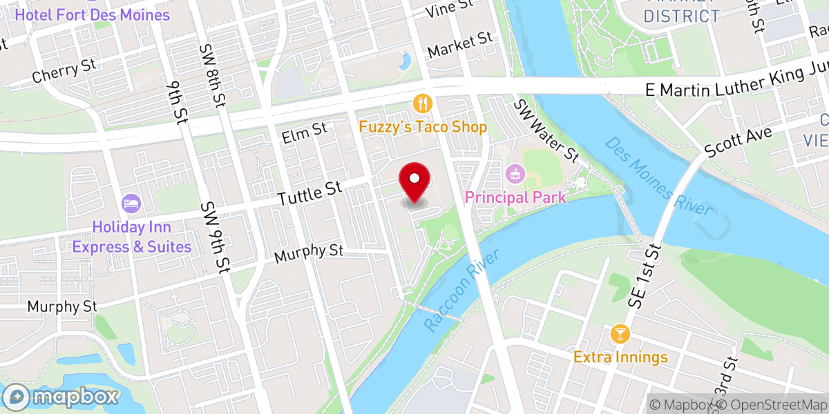 Map showing location of Downtown Disciples: Progressive Faith Community