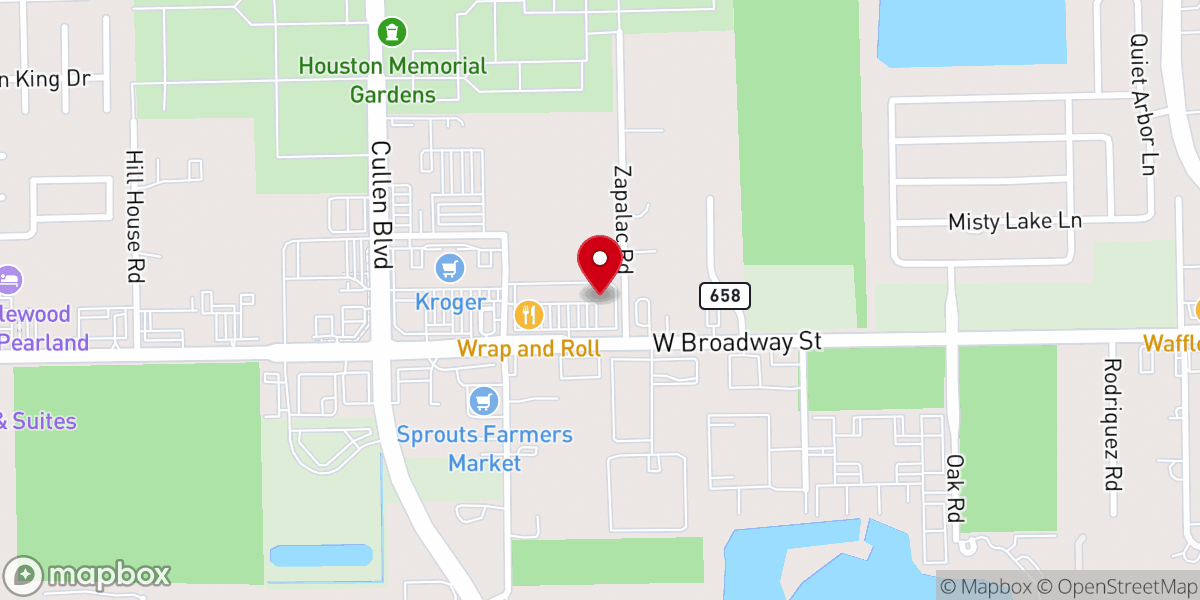 Map showing location of Pearland Christian Community Church