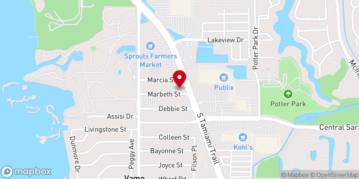 Map showing location of The Church SRQ