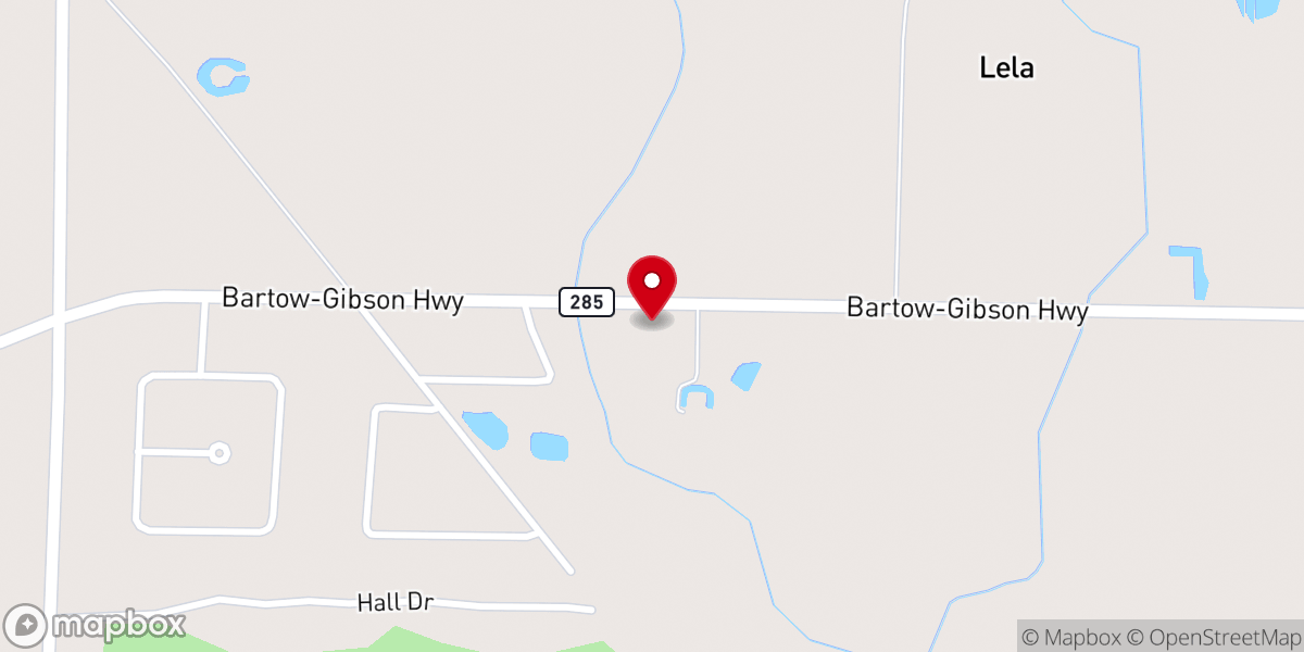 Map showing location of Oak City Missionary Baptist
