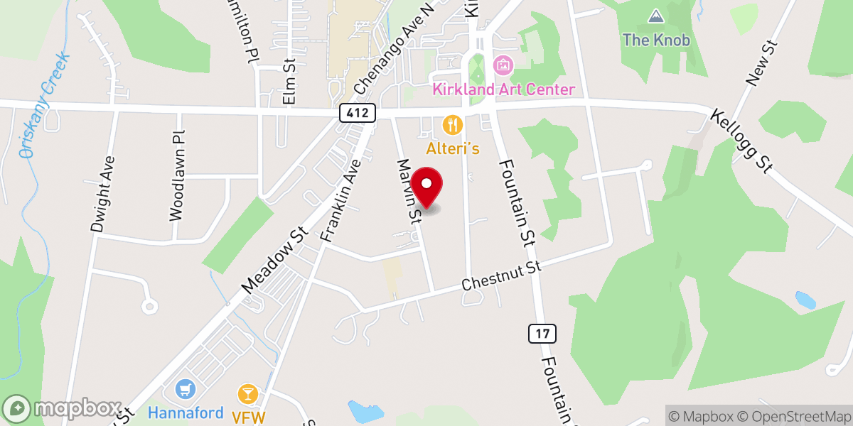 Map showing location of St Mary's Church Rectory