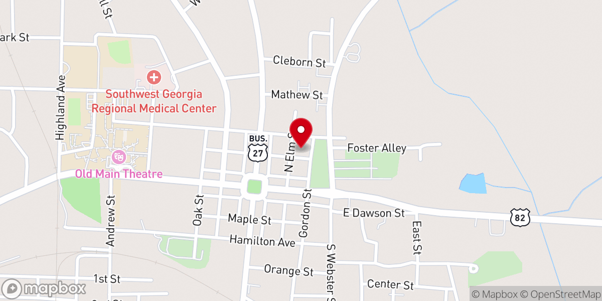 Map showing location of Vintage Crossing