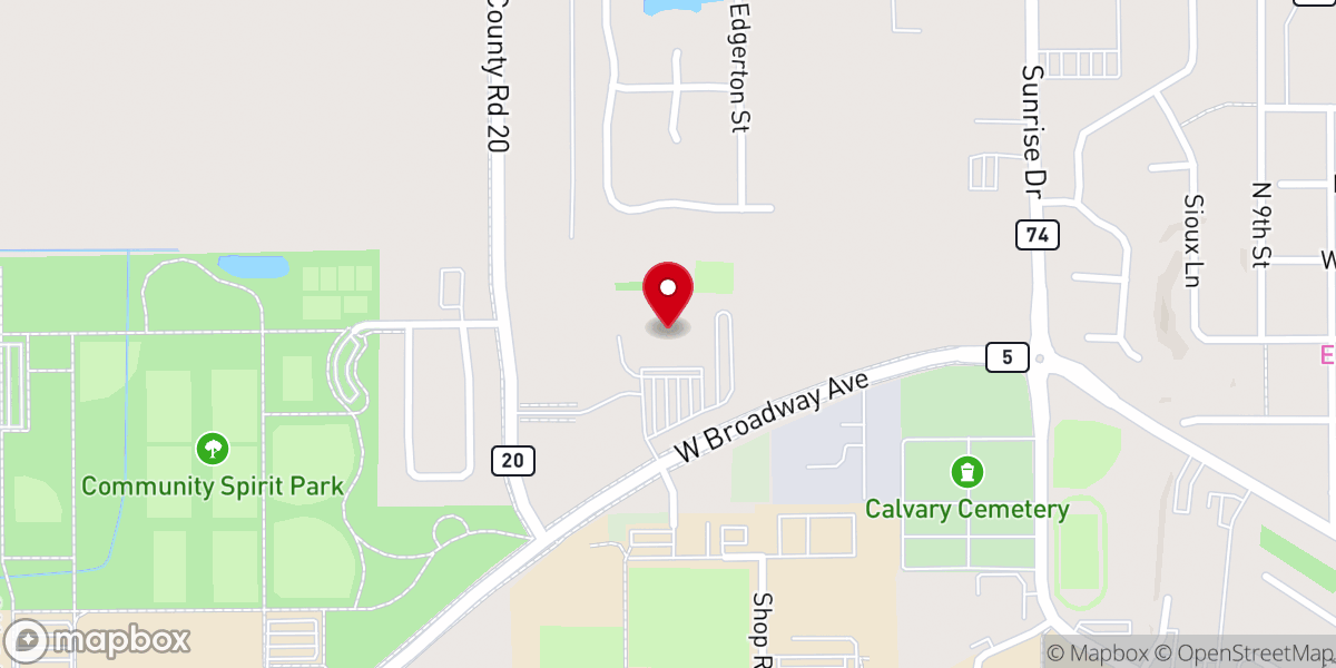 Map showing location of John Ireland Catholic Church