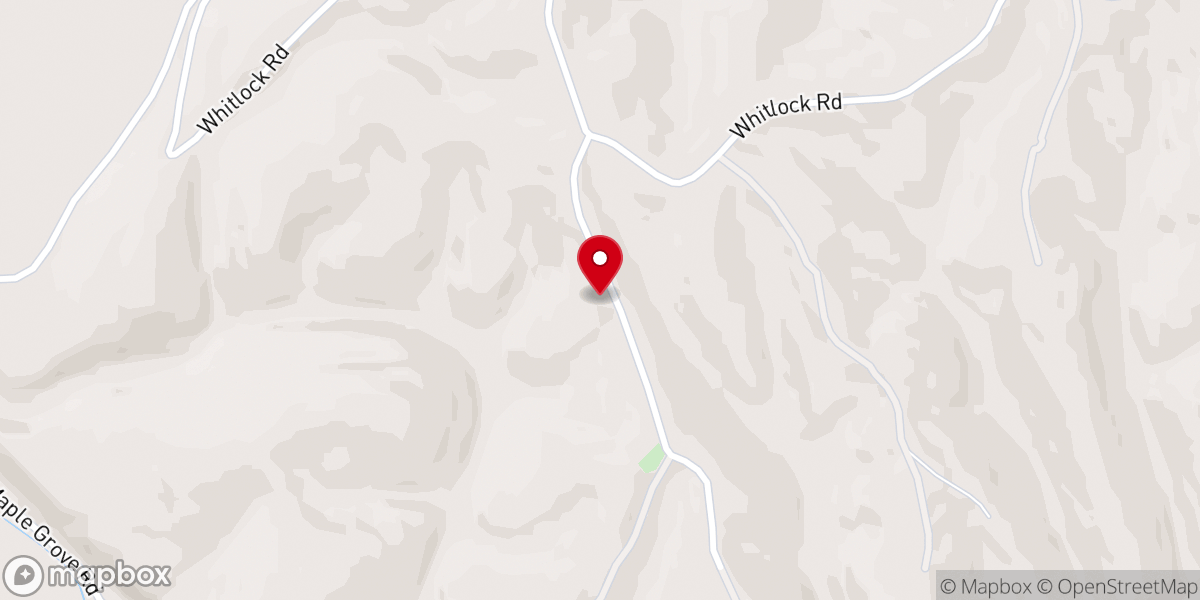 Map showing location of Woodland Heights Church