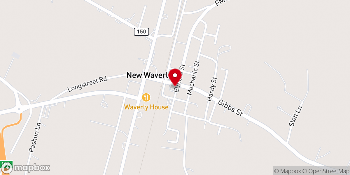 Map showing location of New Beginning Fellowship