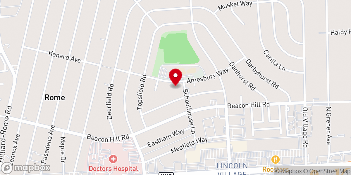 Map showing location of Concordia Lutheran Church