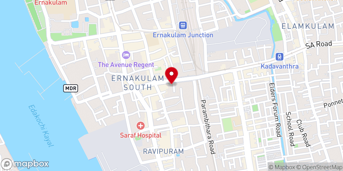 Map showing location of India Pentecostal Church of God, Hebron Hall
