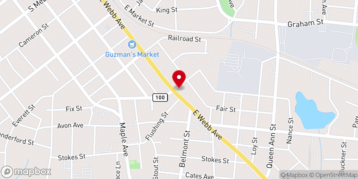 Map showing location of Love Fellowship Church
