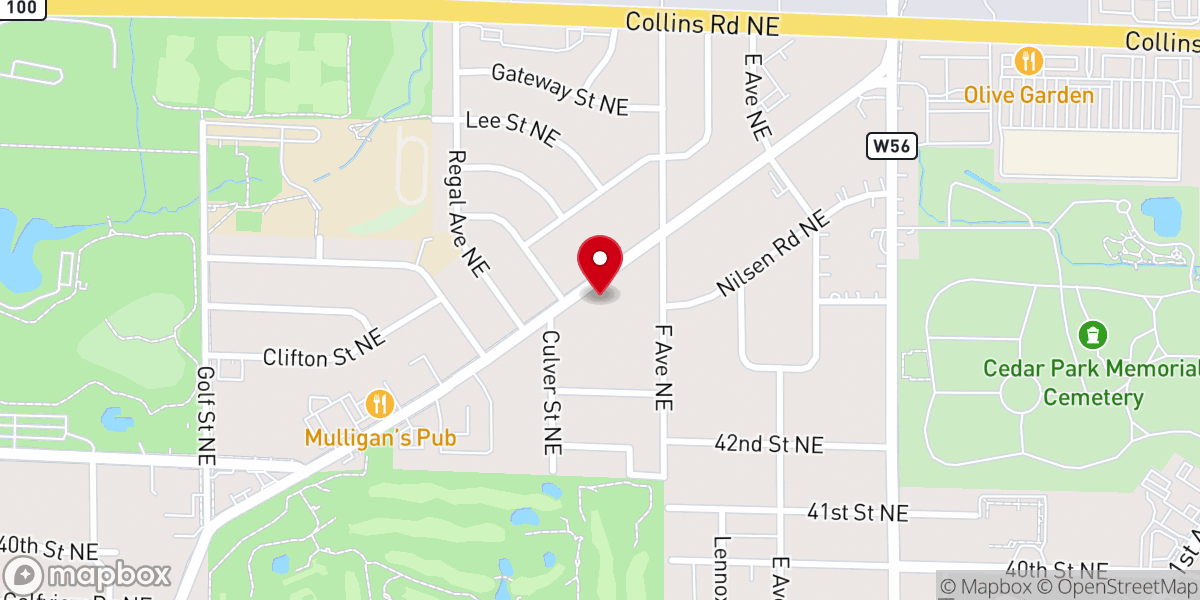 Map showing location of First Pentecostal