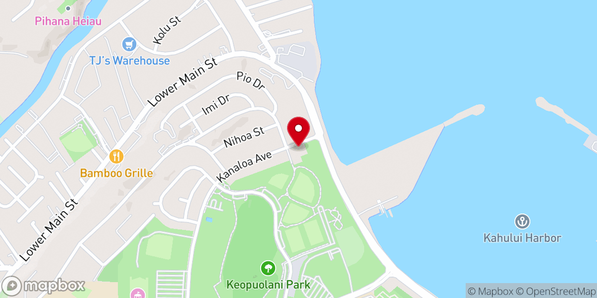 Map showing location of Lanakila Church