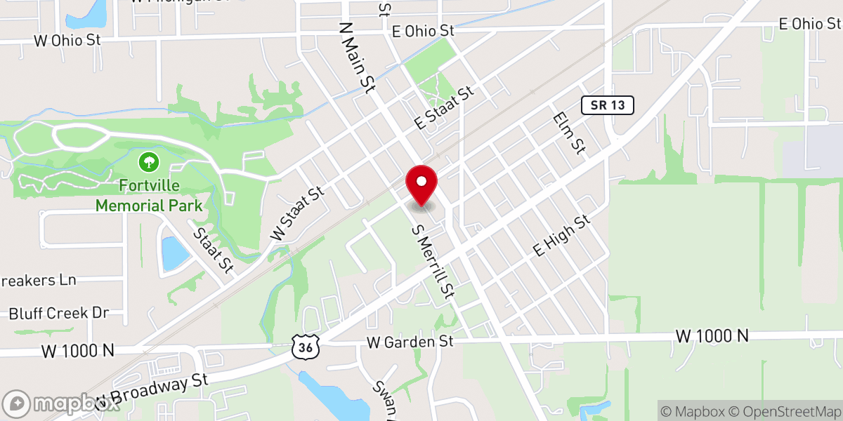 Map showing location of Emerge Church