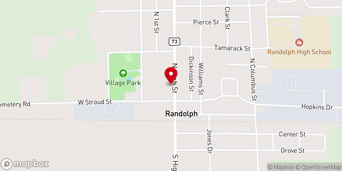 Map showing location of First Methodist Church