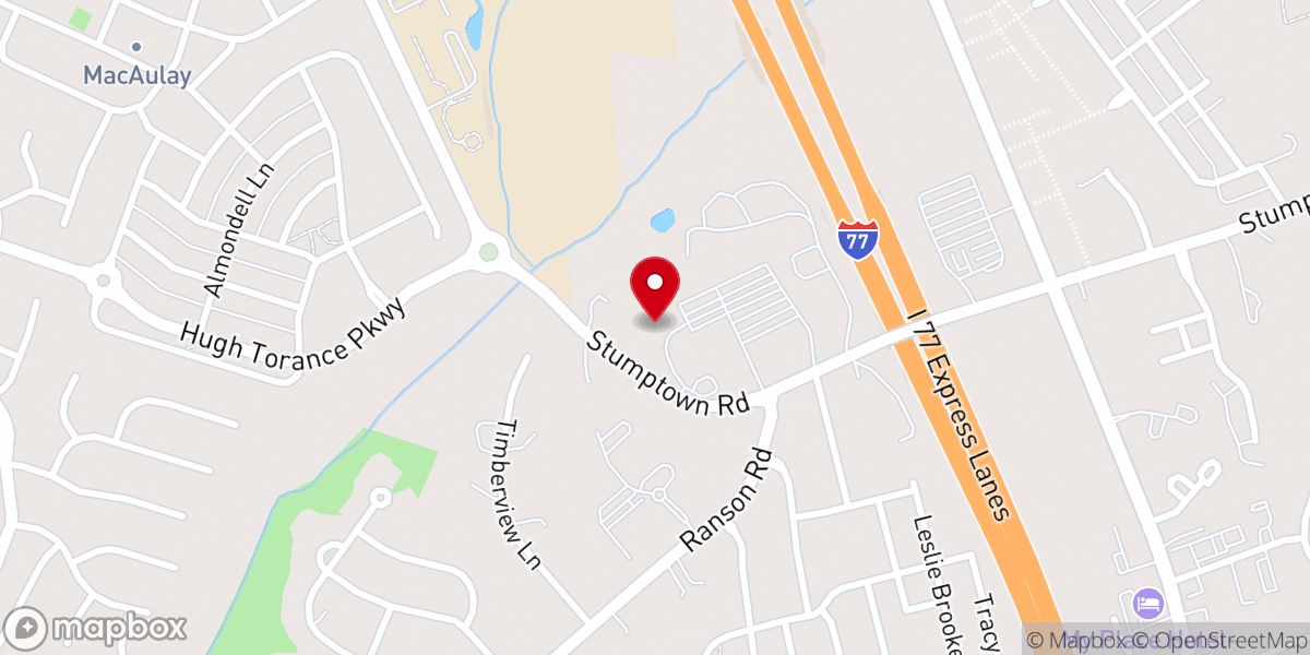 Map showing location of St. Mark Catholic School