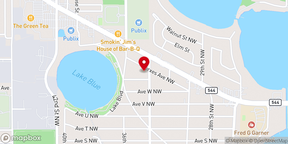 Map showing location of First Haitian Church Of The Nazarene