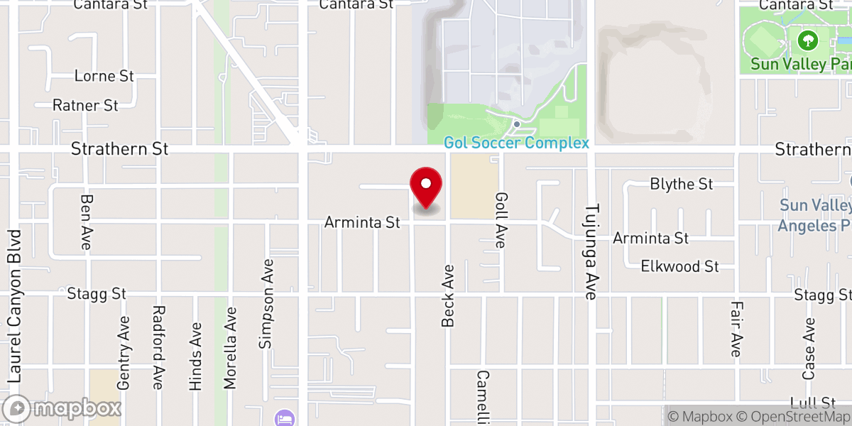 Map showing location of Holy Family Episcopal Church