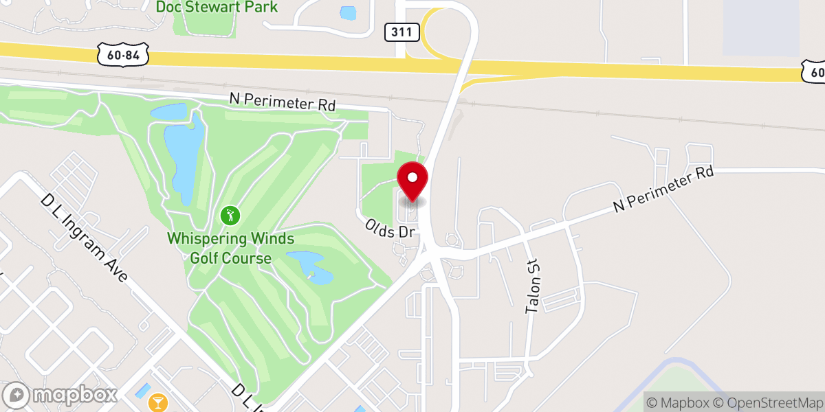 Map showing location of Cannon AFB Visitor Center