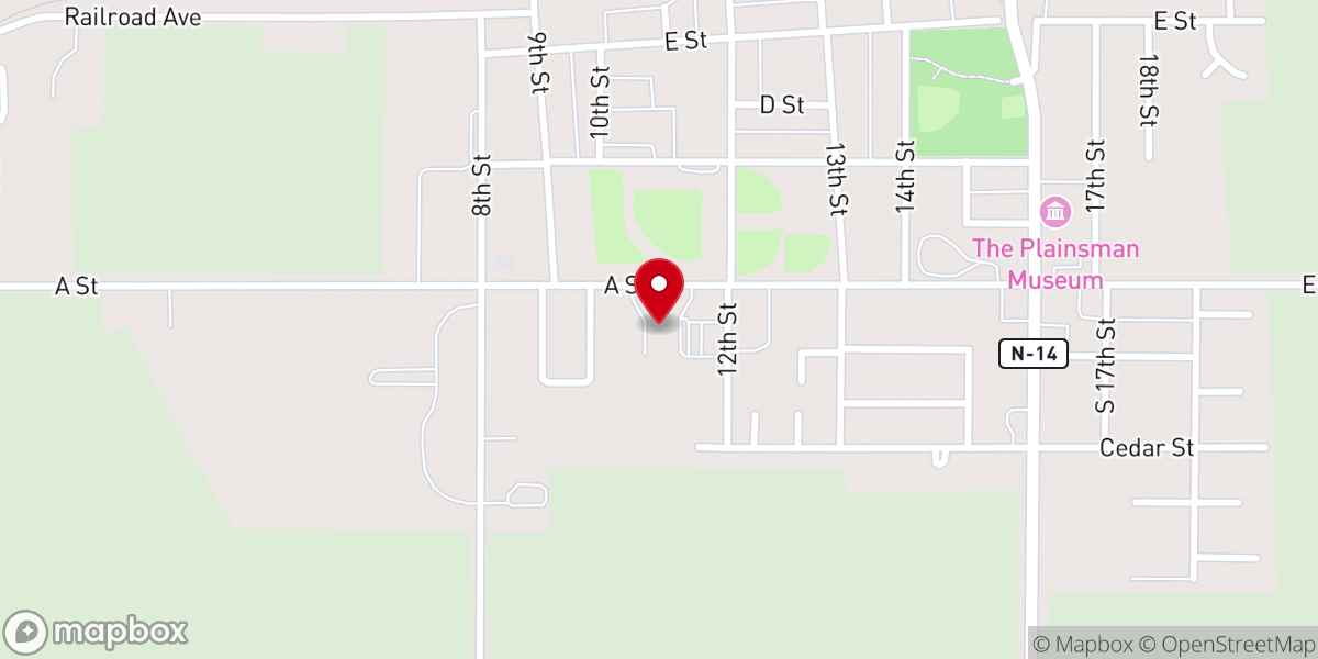 Map showing location of United Methodist Church