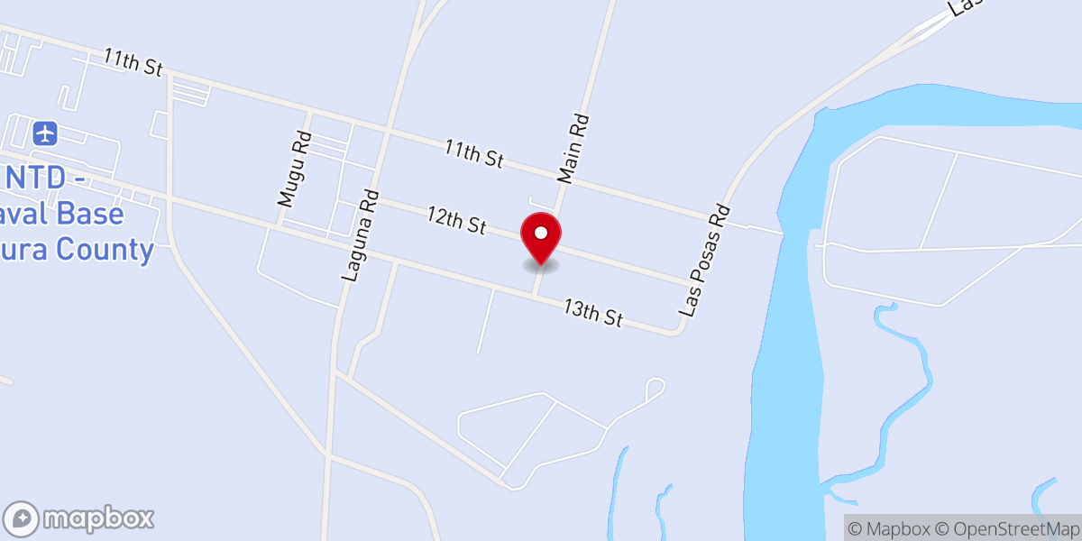 Map showing location of Faith Chapel