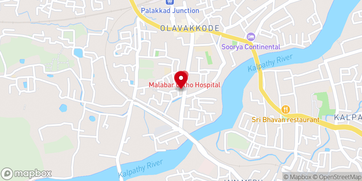 Map showing location of St. Mary's Syriac Malankara Catholic Church