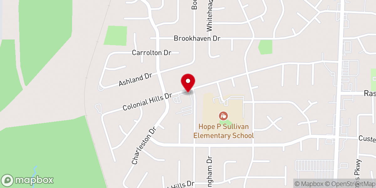 Map showing location of Trinity