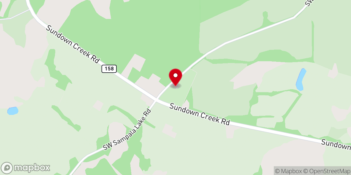 Map showing location of Crossroads Missionary Baptist Church